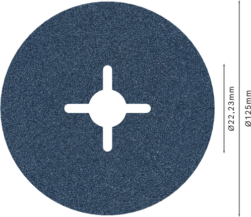 قرص الألياف Bosch PRO R574 مقاس 125 مم G120 للصنفرة.